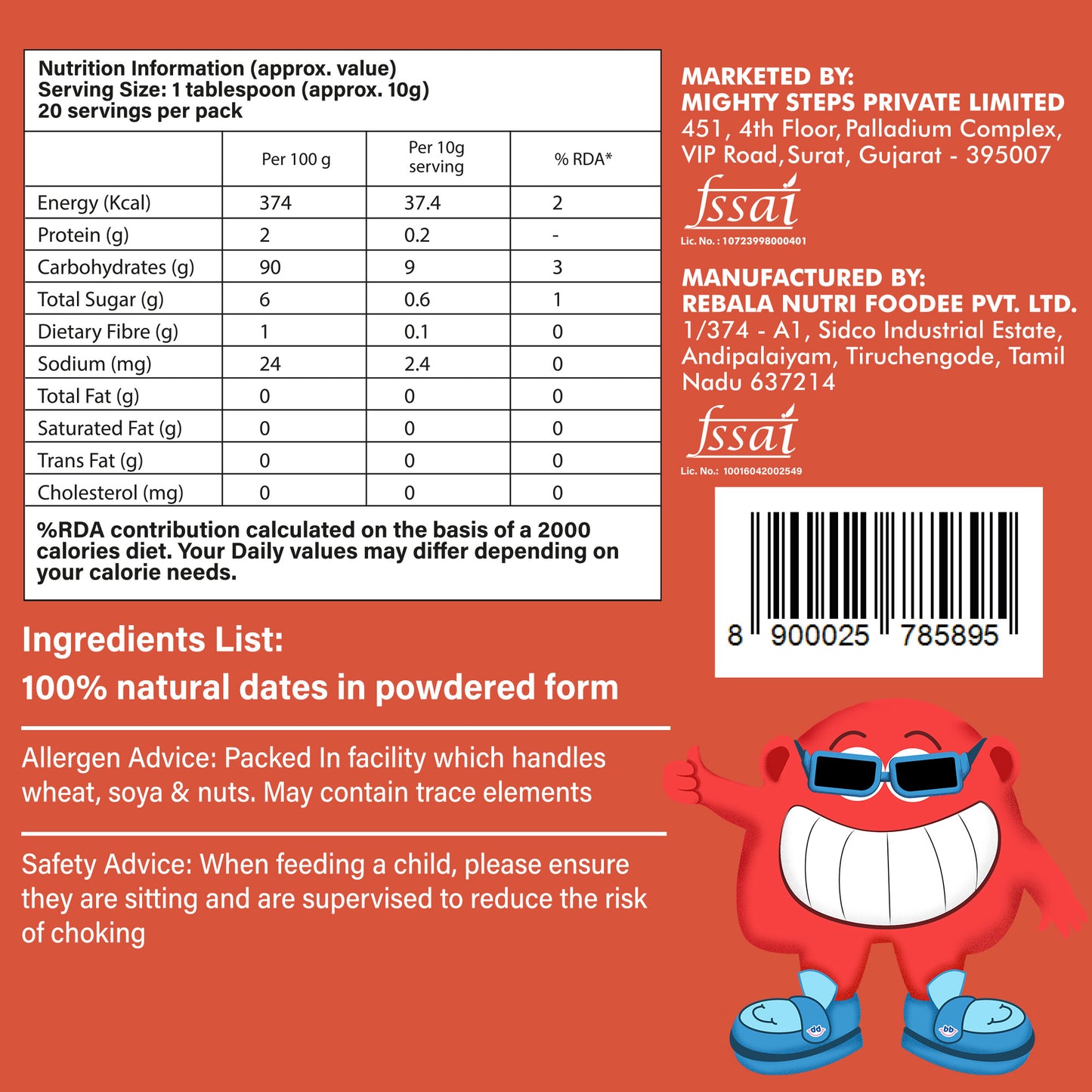 Dates Powder – 100% Natural Sweetener for Kids & Healthy Recipes 200 g