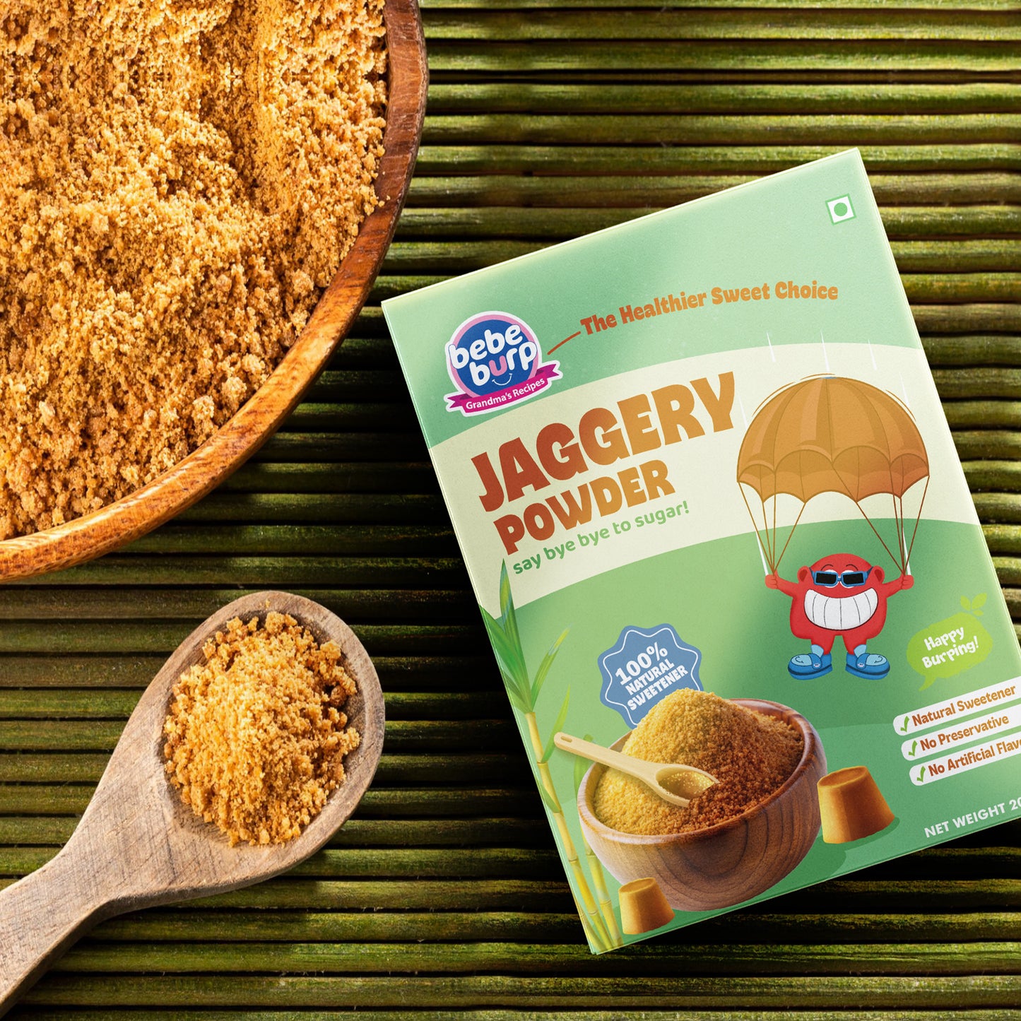 Jaggery/Gur/Gud Powder, Healthy Sugar Subsitute, 200gm