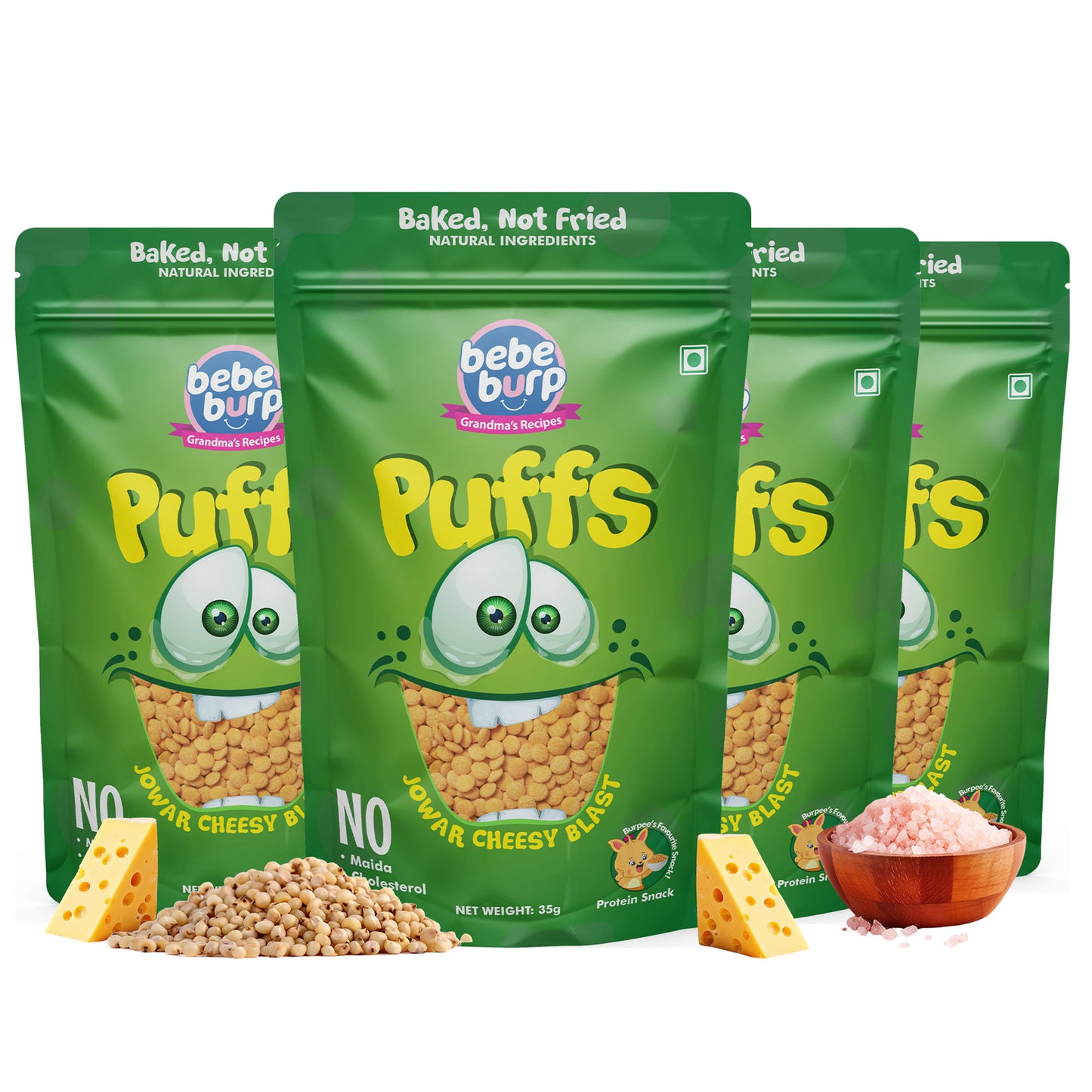 Jowar Cheesy Blast Puff (4 Pack)