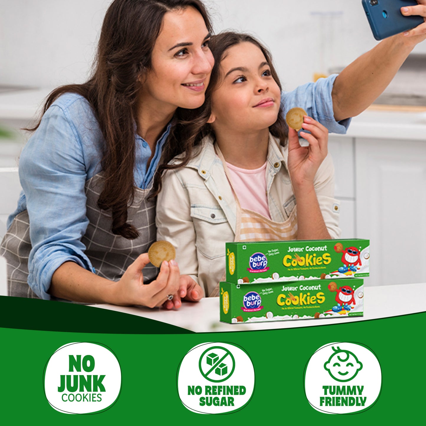 Jowar Coconut Cookies (2 Pack – 150gm Each)