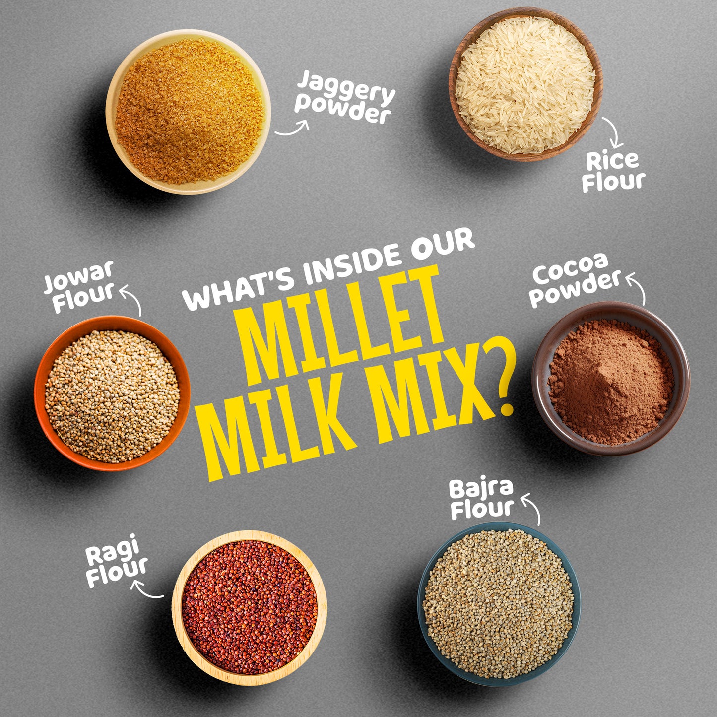 Bebe Burp Millet Milk Mix made with natural ingredients, a nutritious and easy-to-digest millet milk option for kids