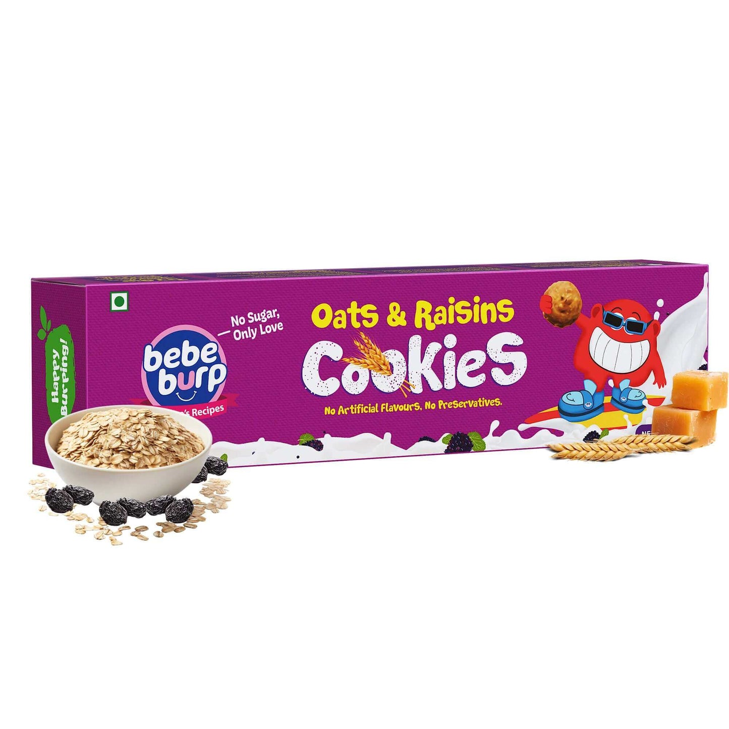 A box of oatmeal raisin cookies placed beside another identical box of oatmeal raisin cookies.