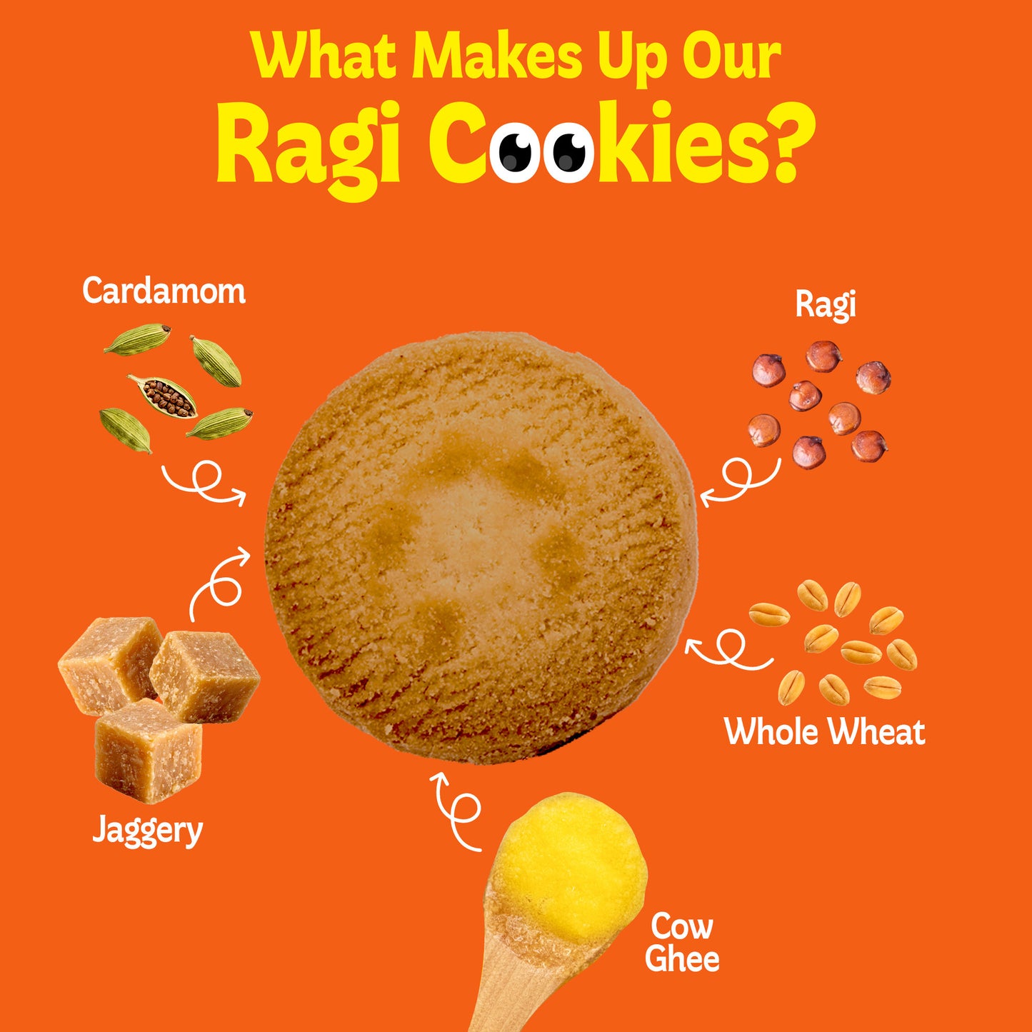 Ragi Cookies (2 Pack, 150 gm Each)
