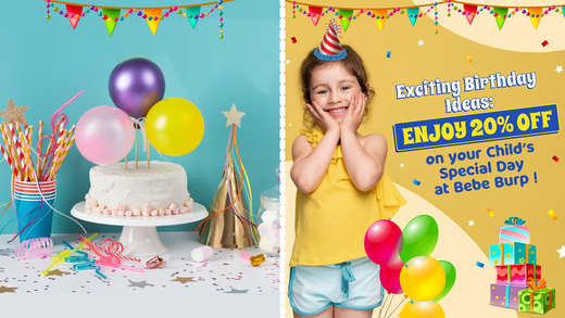 🎉 Exciting Birthday Ideas: Enjoy 20% Off on Your Child's Special Day at Bebeburp! 🎈