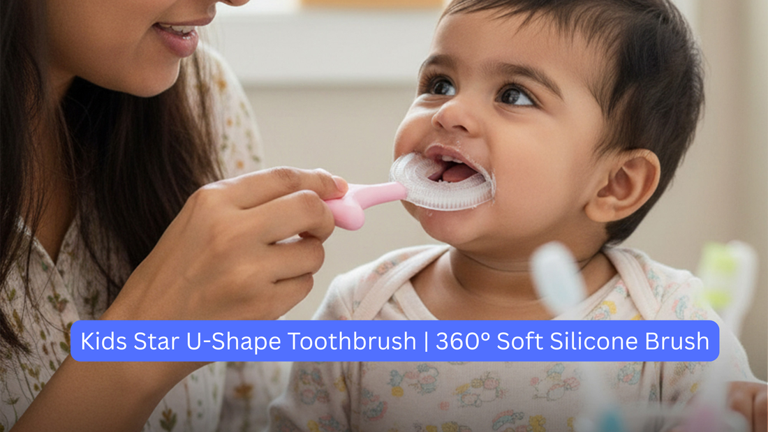 Kids Star U-Shape Toothbrush | 360° Soft Silicone Brush