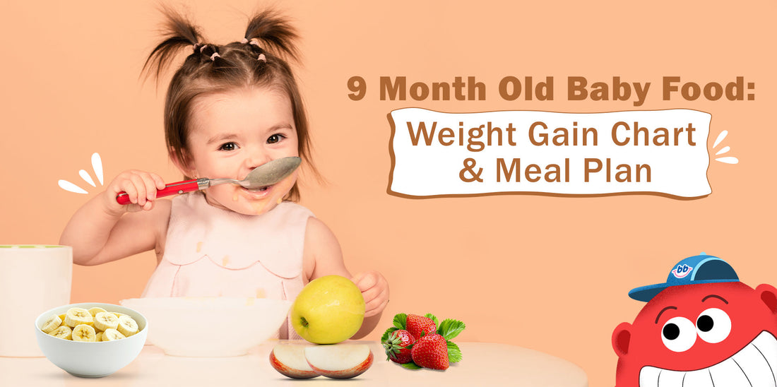 9 Month Old Baby Food: Complete Weight Gain Chart & Meal Plan Guide