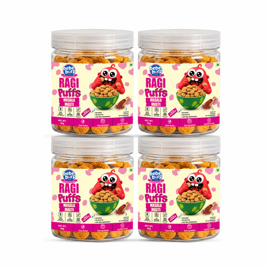 Ragi Masala Masti Kids Puffs (50GM x 4 Pack) (200gm)