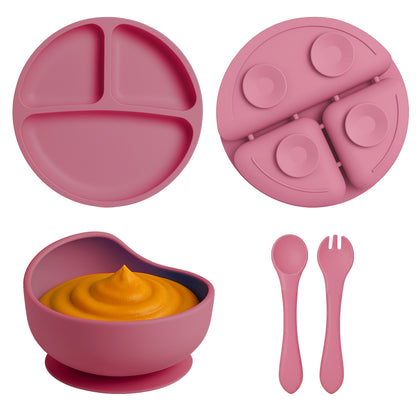 Silicone Baby & Infant Feeding Set (4 Pcs Pack)
