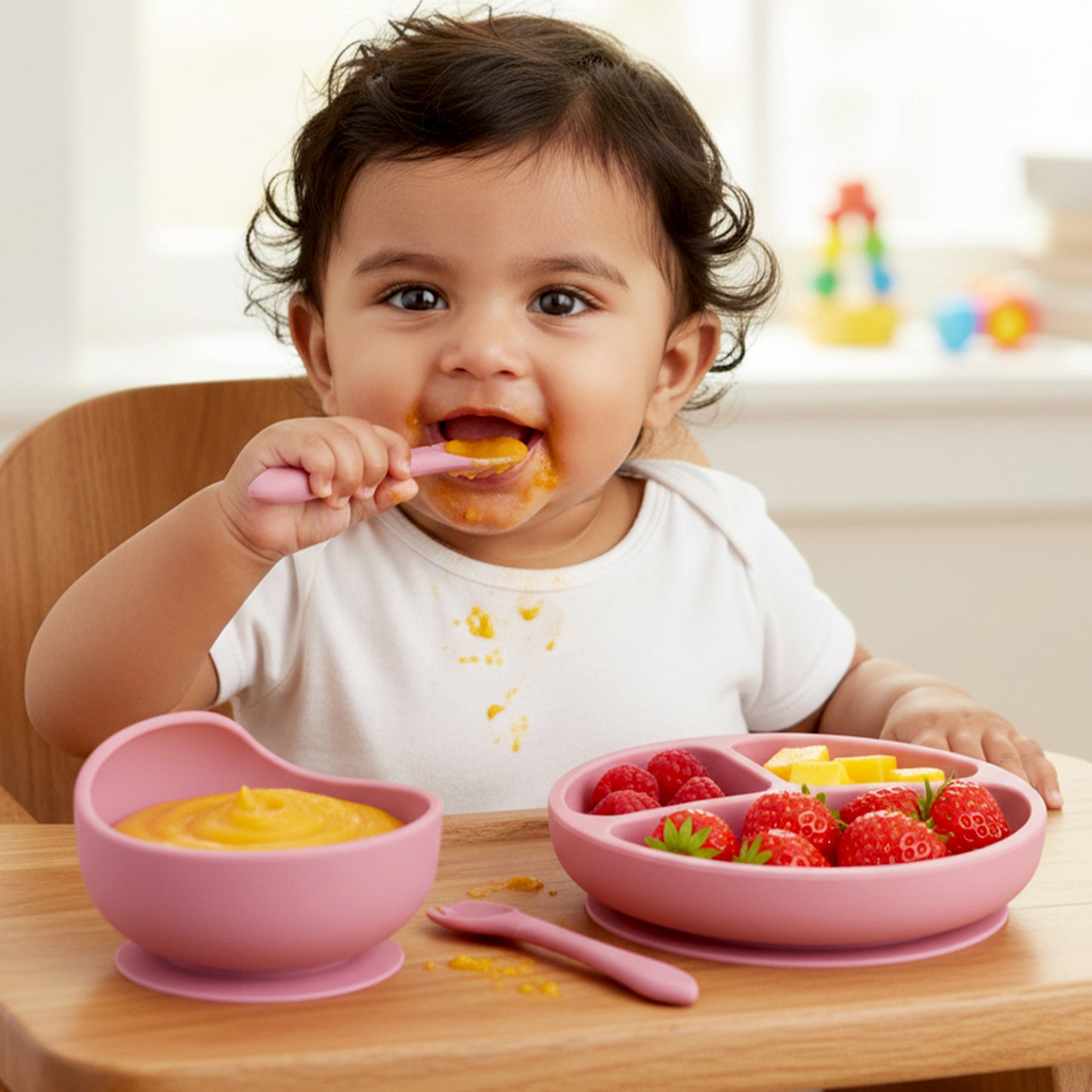 Silicone Baby & Infant Feeding Set (4 Pcs Pack)