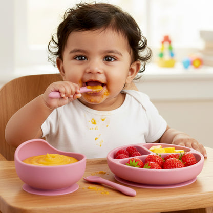 Silicone Baby & Infant Feeding Set (4 Pcs Pack)