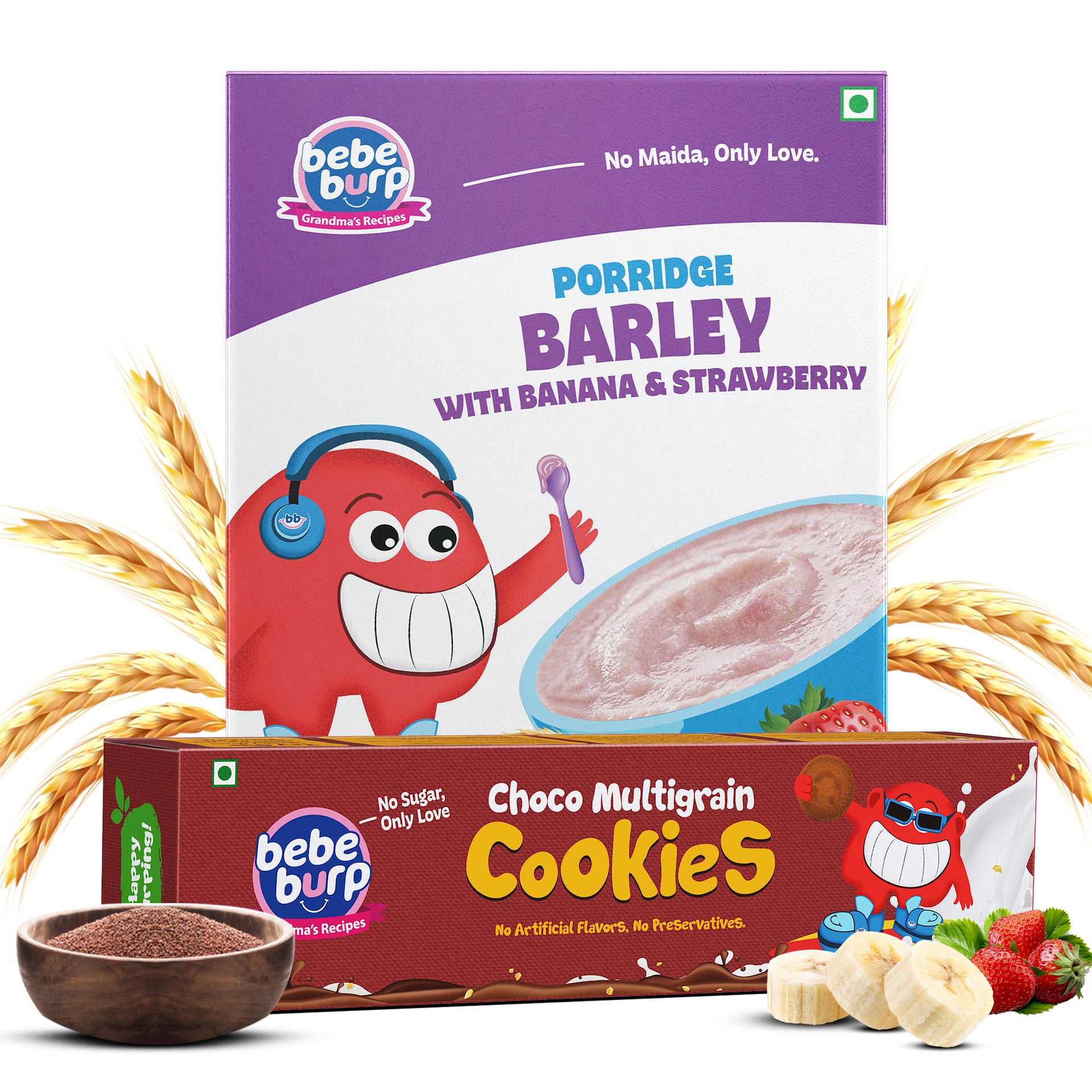 Barley Porridge & Choco Multigrain Combo - (350 g)