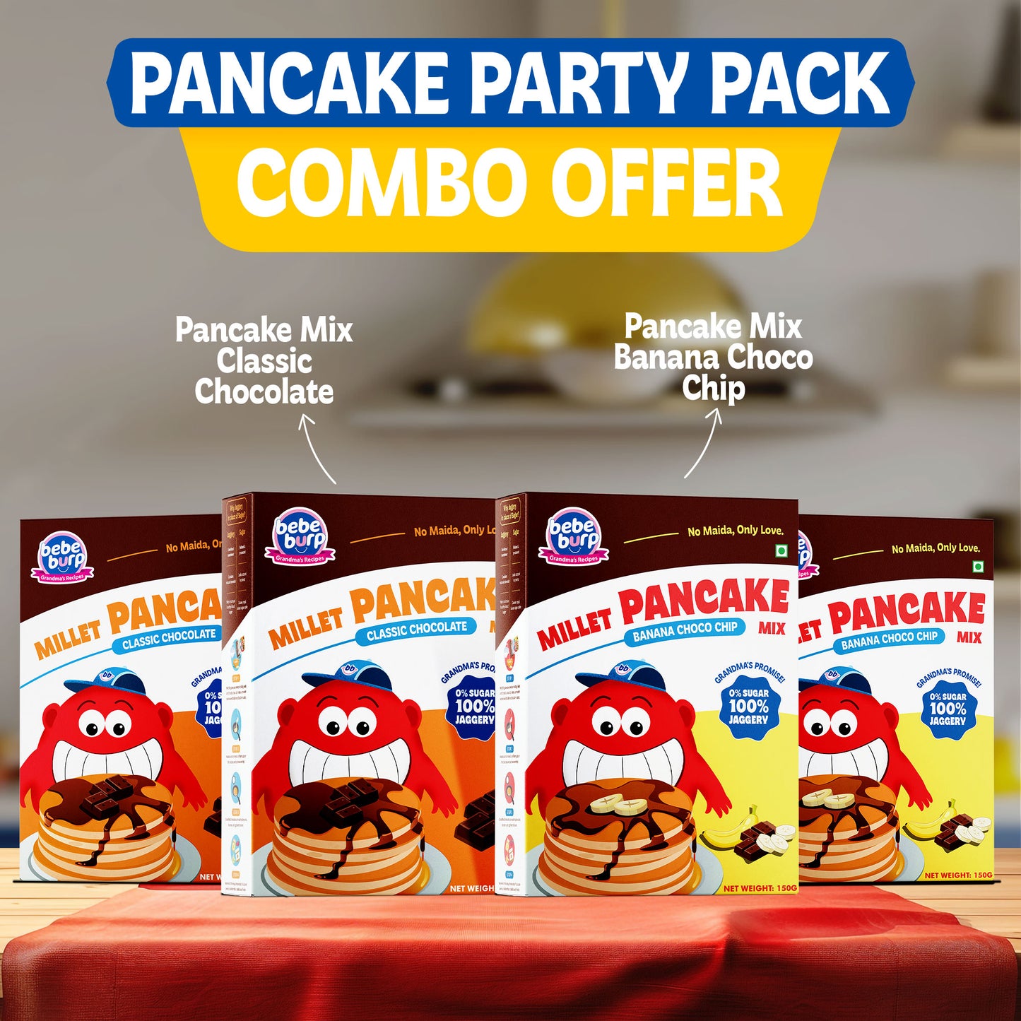 Healthy Pancake Mix Party Combo Pack