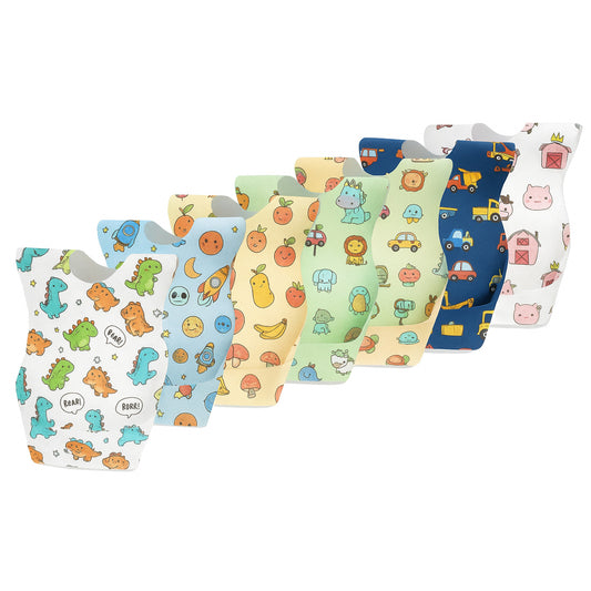 Disposable Baby Bibs for Babies (Pack of 10) | Waterproof, Lightweight & Travel-Friendly