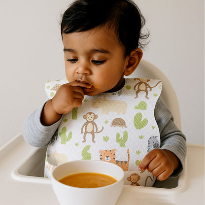 Disposable Baby Bibs for Babies (Pack of 10) | Waterproof, Lightweight & Travel-Friendly