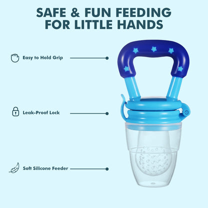 Infant Fruit Feeder – BPA-Free Silicone Fresh Food Nibbler for Babies (6+ Months)