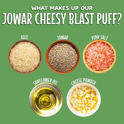 Jowar Cheesy Blast Puff  (4 Pack)
