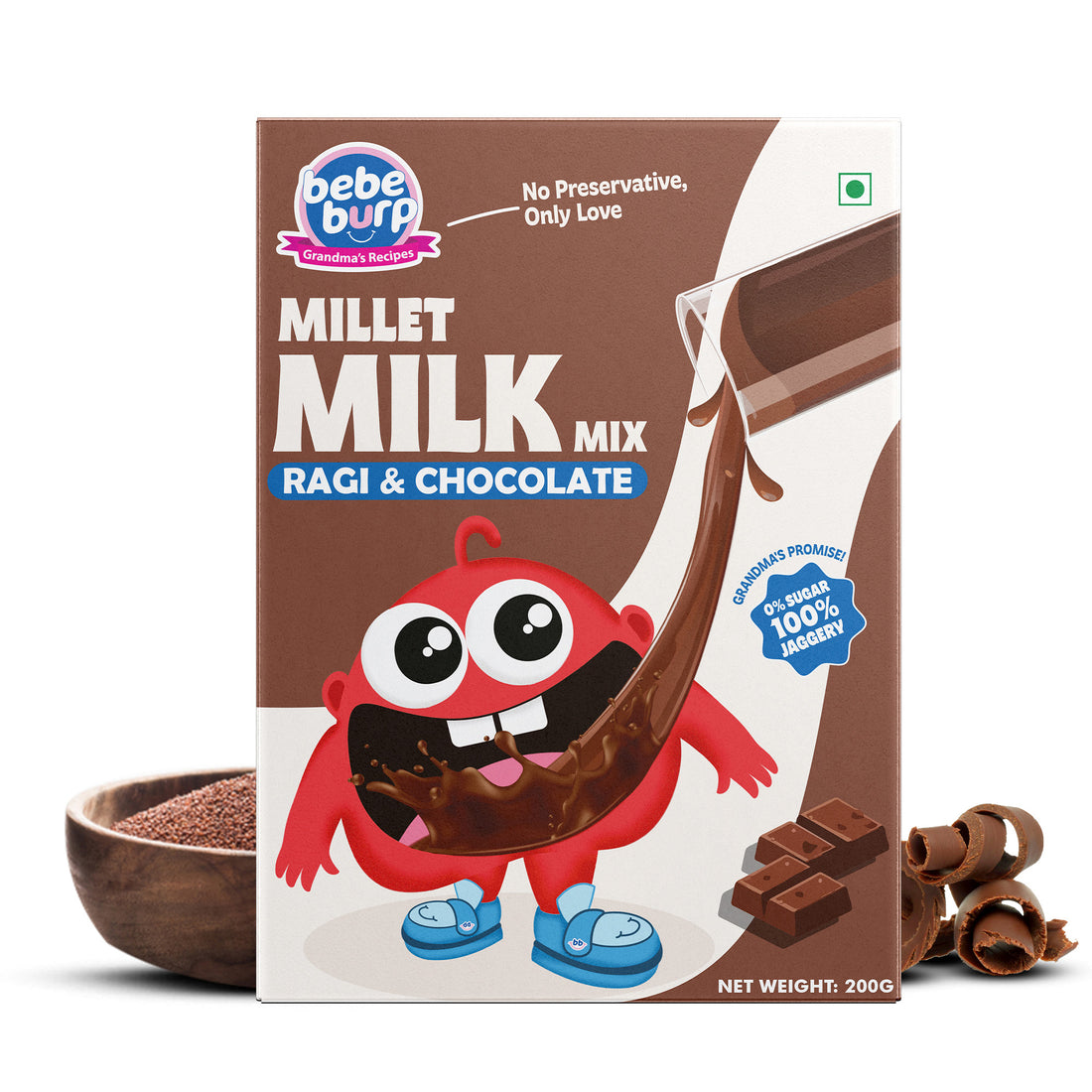 Millet Milk Mix – Ragi & Chocolate Health Drink for Kids