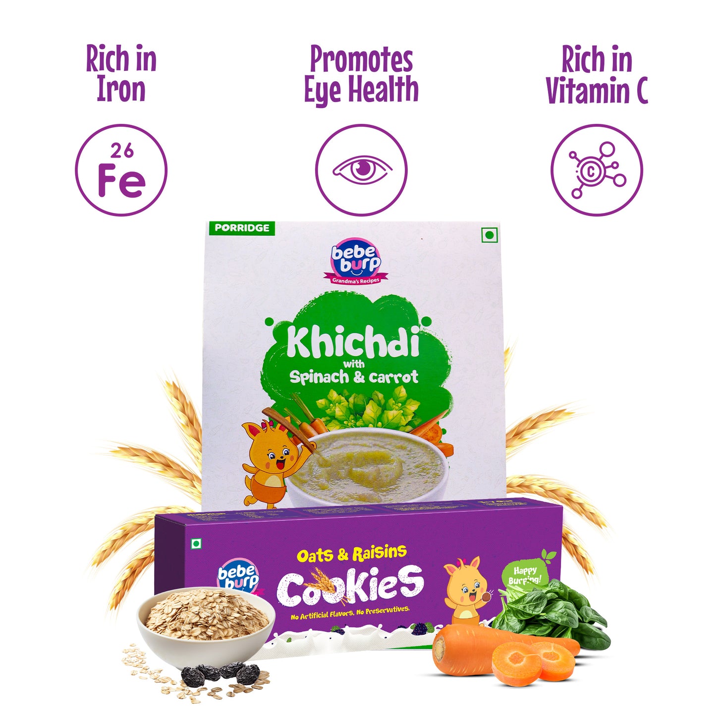 Khichdi Porridge & Oats Cookies Combo- 350 gms