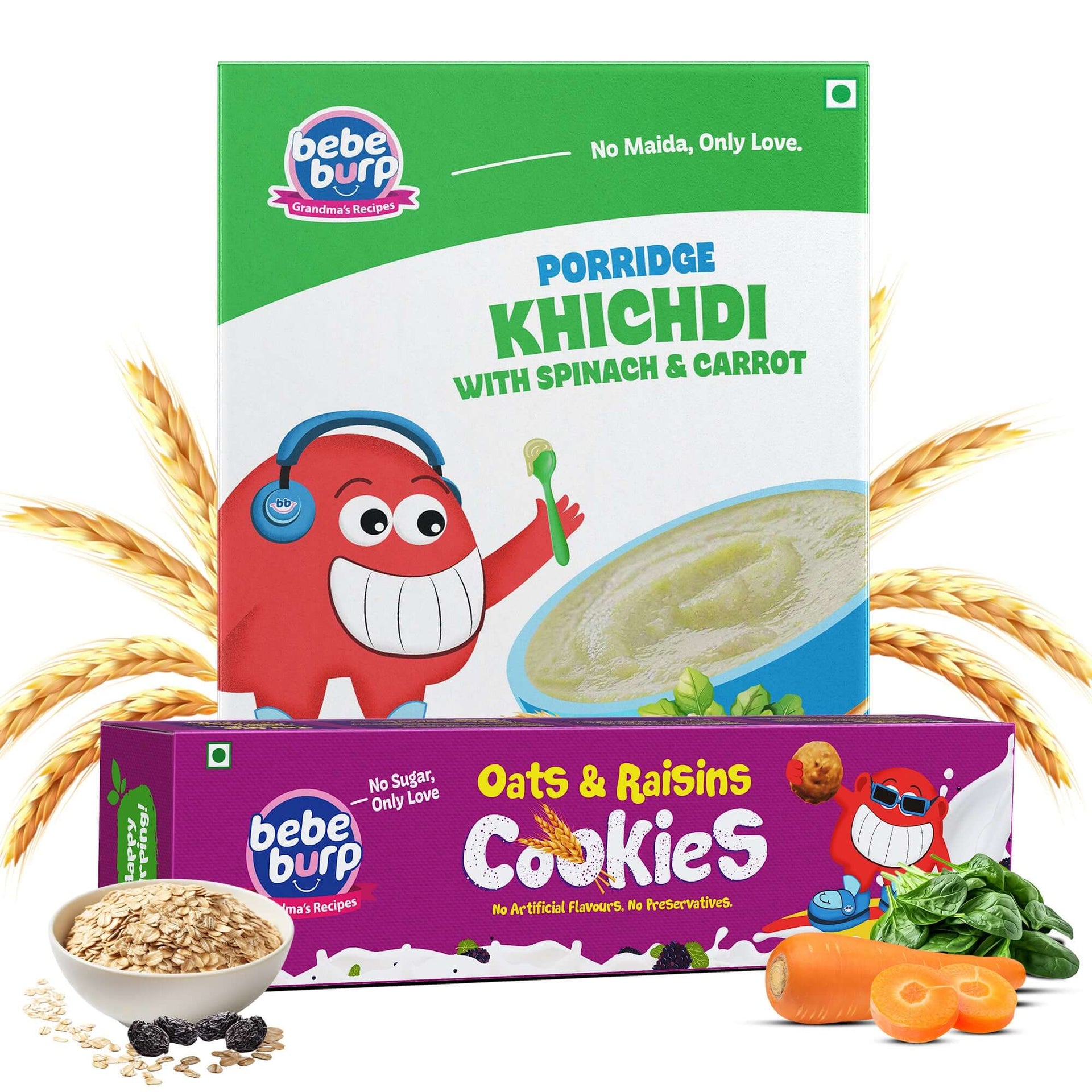 Khichdi Mix Porridge & Oats Cookies Combo (350 g)