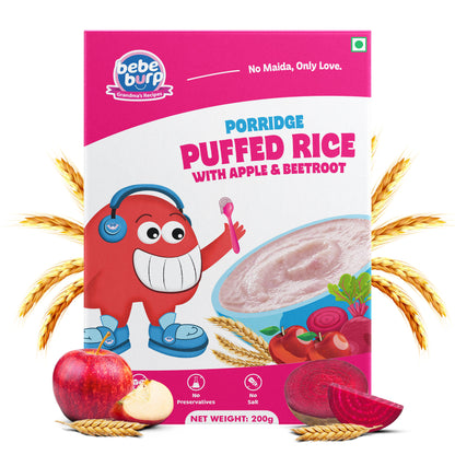 Puffed Rice Porridge & Whole Wheat Banana Cookies Combo- 350 gms