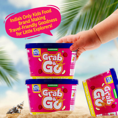 Bebe Burp Travel Pack Grab & Go Puffed Rice Mix ( Pack of 4) 30gm each