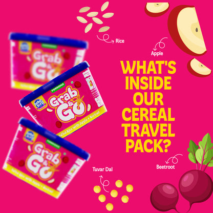 Bebe Burp Travel Pack Grab & Go Puffed Rice Mix ( Pack of 4) 30gm each