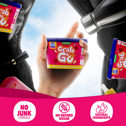 Bebe Burp Travel Pack Grab & Go Puffed Rice Mix ( Pack of 4) 30gm each