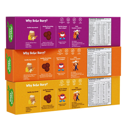 Ragi, Wheat, Oats & Raisin Cookies Combo (Pack of 3 , 150 gm Each)