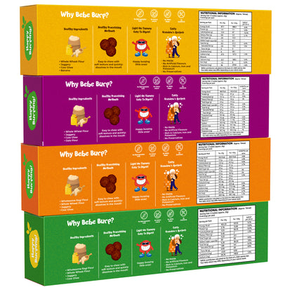 Whole Wheat, Oats, Ragi & Jowar Coconut Cookies Combo (Pack of 4, 150 gm Each)