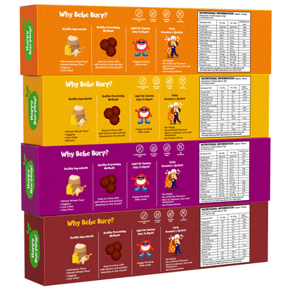Ragi, Choco, Wheat, Oats & Raisin Cookies Combo (Pack of 4, 150 gm Each)