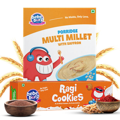 Multi Millet Porridge with Saffron & Ragi Cookies-350 gms
