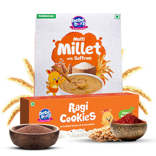 Multi Millet Porridge with Saffron & Ragi Cookies-350 gms