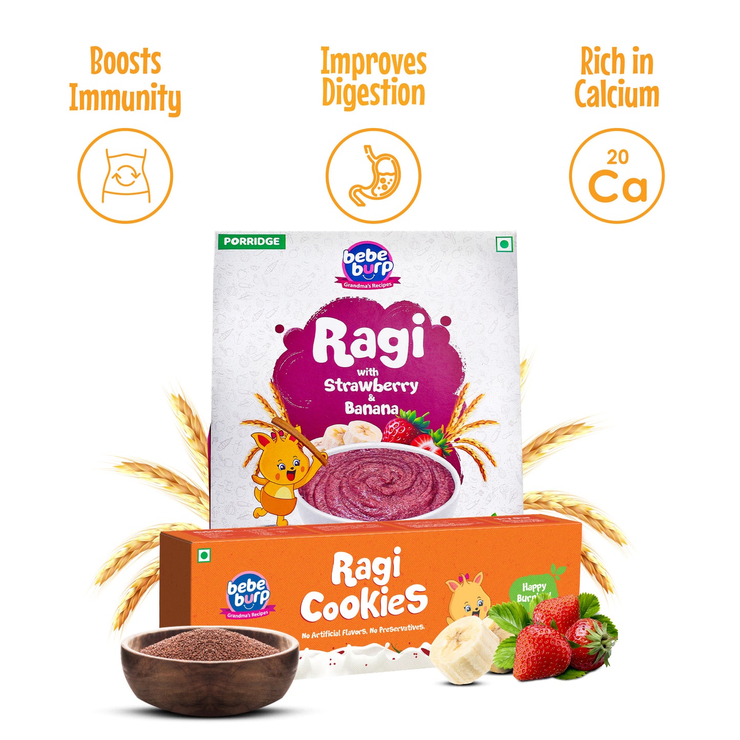 Ragi Porridge & Ragi Cookies Combo- 350 gms