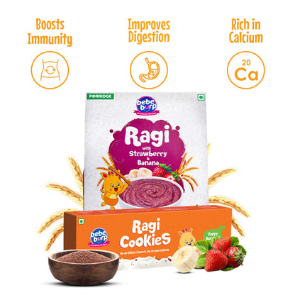 Ragi Porridge & Ragi Cookies Combo- 350 gms