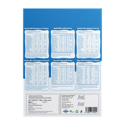 Mix Porridge Sample Pack Of 6 - 30 Gms Each (6x30gms-180gms)
