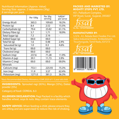 Bebe Burp Travel pack Grab & Go (Pack of 5) 30gm each
