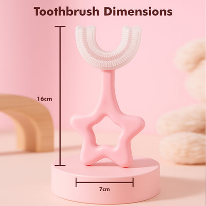 Kids Star U-Shape Toothbrush | 360° Soft Silicone Brush