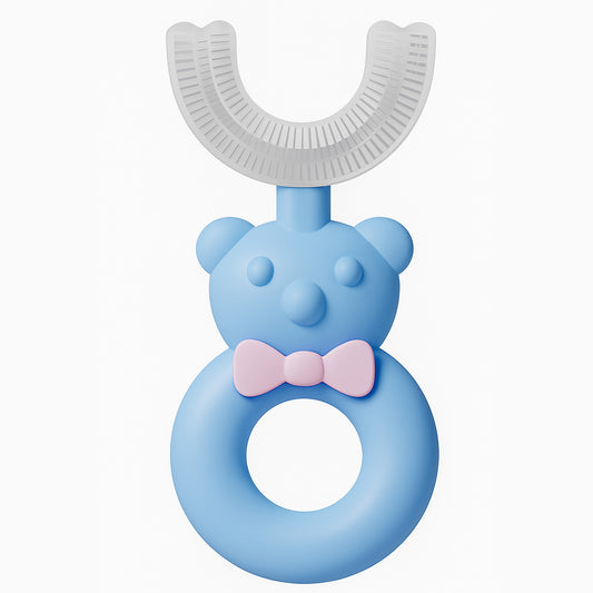 Kids Teddy Bear U-Shape Toothbrush | Gentle Cleaning for Kids