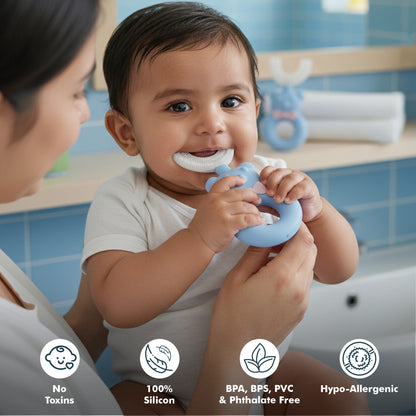 Kids Teddy Bear U-Shape Toothbrush | Gentle Cleaning for Kids