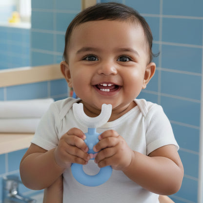 Kids Teddy Bear U-Shape Toothbrush | Gentle Cleaning for Kids