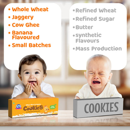 Whole Wheat Cookies 150 Gms Each (2 Pack)