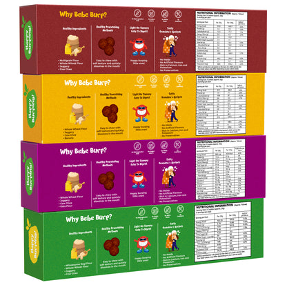 Whole Wheat, Oats, Choco & Jowar Coconut Cookies Combo (Pack of 4, 150 gm Each)