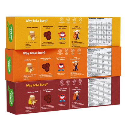 Choco, Wheat & Ragi Cookies Combo (Pack of 3, 150 gm Each)