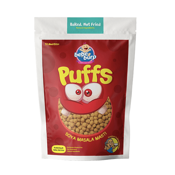 Bebe Burp Family Combo(4 Cookie(150gm each)+12 Healthy Puff (30gm each)) - BebeBurp